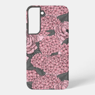 Funda Para Samsung Galaxy S22+ Buqué floral de color rosa