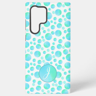 Funda Para Samsung Galaxy S22 Ultra Burbujas Modernas Monograma Personalizado Verano A