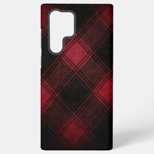 Funda Para Samsung Galaxy S22 Ultra Burgundy Tartán