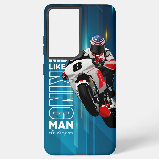 Funda Para Samsung Galaxy Cabalgata como un Rey | (Reverso )