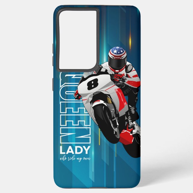 Funda Para Samsung Galaxy Cabalgata como una Reina | (Reverso )