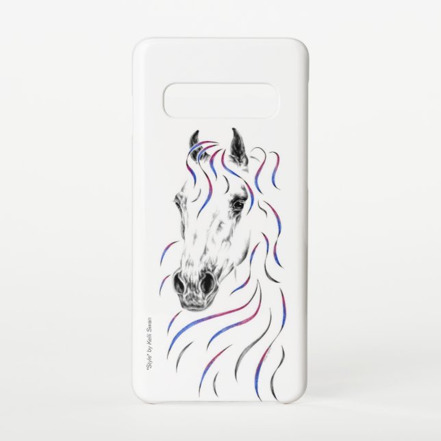Funda Para Samsung Galaxy Caballo árabe elegante (Reverso)