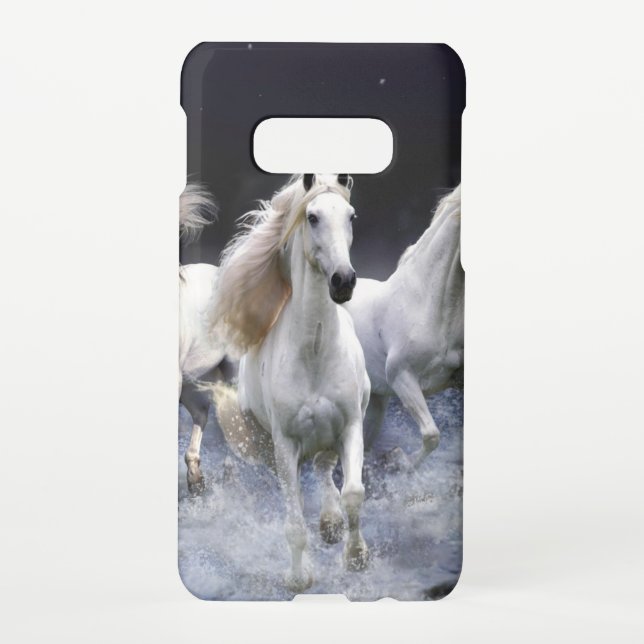 Funda Para Samsung Galaxy Caballos corriendo lanzando almohada (Reverso)