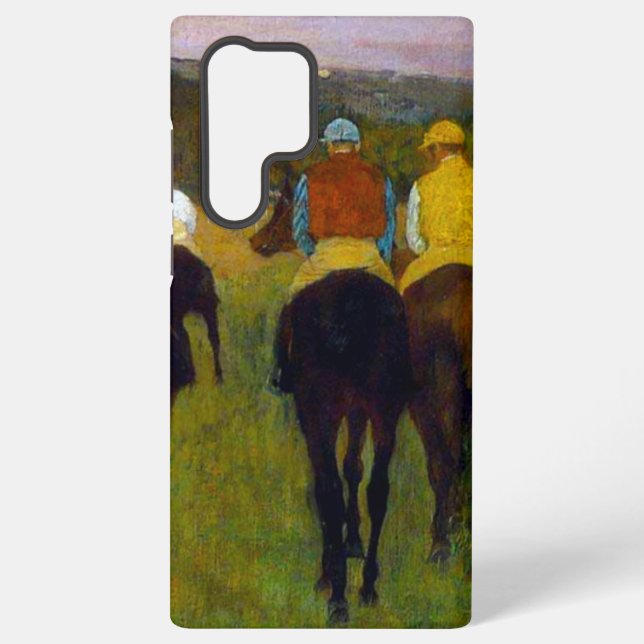 Funda Para Samsung Galaxy Caballos de carreras Edgar Degas en Longchamp (Reverso )