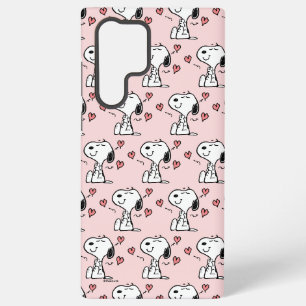Funda Para Samsung Galaxy S22 Ultra Cacahuetes   Corazones de Snoopy