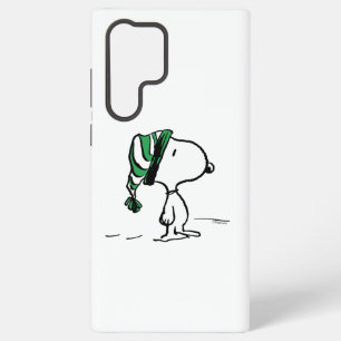 Funda Para Samsung Galaxy S22 Ultra Cacahuetes   Gorro de Nieve Verde de Snoopy