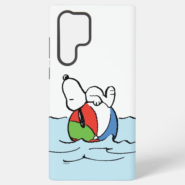 Funda Para Samsung Galaxy Cacahuetes | Playa Snoopy Beach Ball (Reverso )