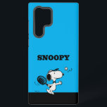 Funda Para Samsung Galaxy S22 Ultra Cacahuetes | Snoopy Juega Al Tenis<br><div class="desc">En la tira cómica de Peanuts y en películas animadas,  a menudo se representa a Snoopy jugando al tenis contra su propietario Charlie Brown u otros personajes como Linus y Lucy. Este diseño muestra las habilidades atléticas y el espíritu competitivo de Snoopy de una manera humorística.</div>