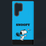 Funda Para Samsung Galaxy S22 Ultra Cacahuetes | Snoopy Juega Al Tenis<br><div class="desc">En la tira cómica de Peanuts y en películas animadas,  a menudo se representa a Snoopy jugando al tenis contra su propietario Charlie Brown u otros personajes como Linus y Lucy. Este diseño muestra las habilidades atléticas y el espíritu competitivo de Snoopy de una manera humorística.</div>