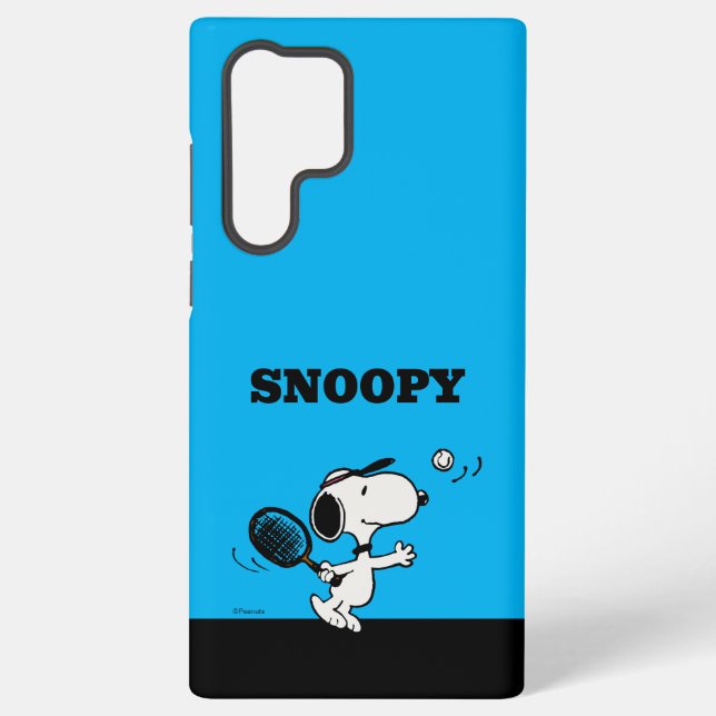 Funda Para Samsung Galaxy Cacahuetes | Snoopy Juega Al Tenis (Reverso )
