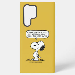 Funda Para Samsung Galaxy S22 Ultra Cacahuetes Snoopy, no puedes aguantar toda tu vi