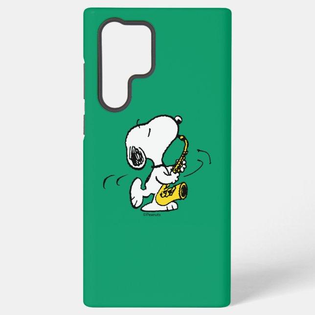 Funda Para Samsung Galaxy Cacahuetes | Snoopy Saxophone Player (Reverso )