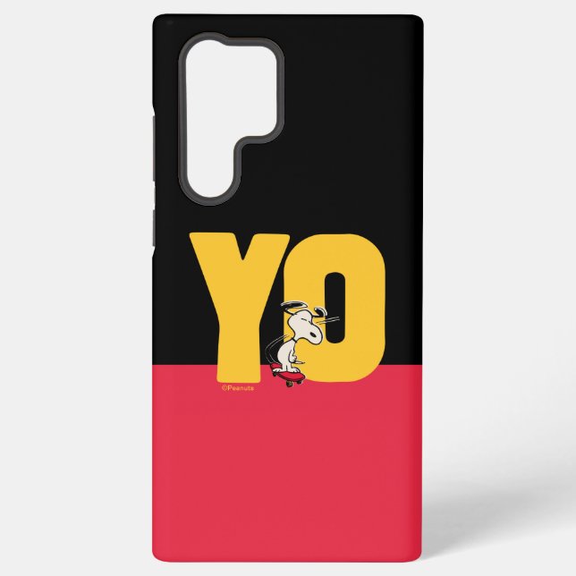 Funda Para Samsung Galaxy Cacahuetes | Snoopy YO Skateboard (Reverso )