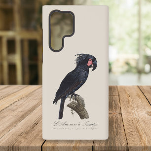 Funda Para Samsung Galaxy S22 Ultra Cacatúa de palma, loro Probosciger aterrimus, retr