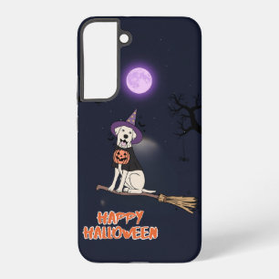 Funda Para Samsung Galaxy S22+ Cachorro bajo la luz de la luna – Perro de Hallowe