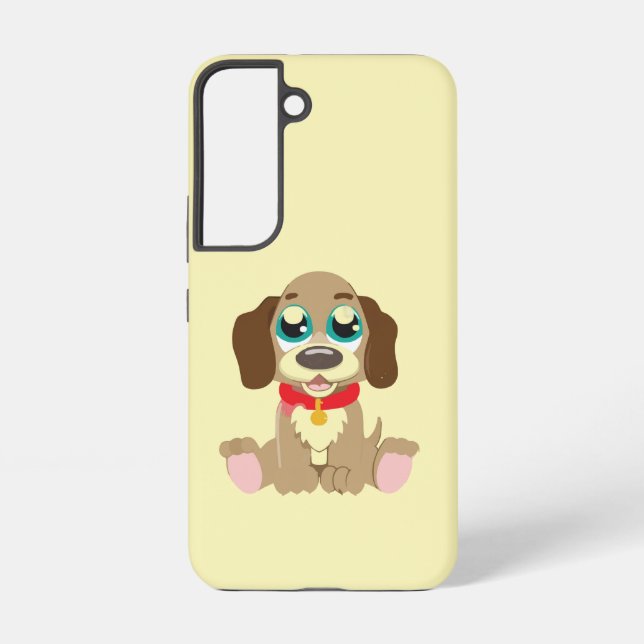 Funda Para Samsung Galaxy Cachorro con ojos hermosos (Reverso )