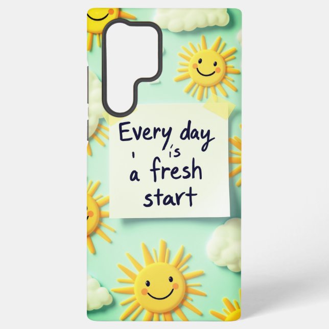 Funda Para Samsung Galaxy Cada día es un nuevo comienzo (Reverso )