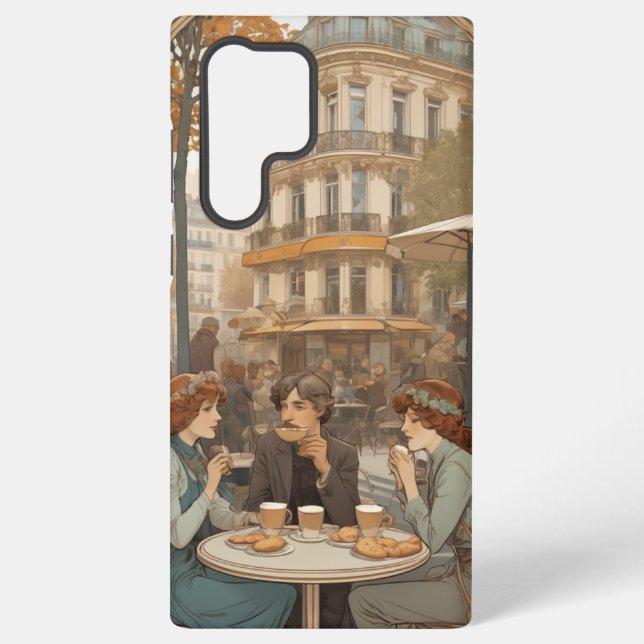 Funda Para Samsung Galaxy Café al aire libre (Reverso )