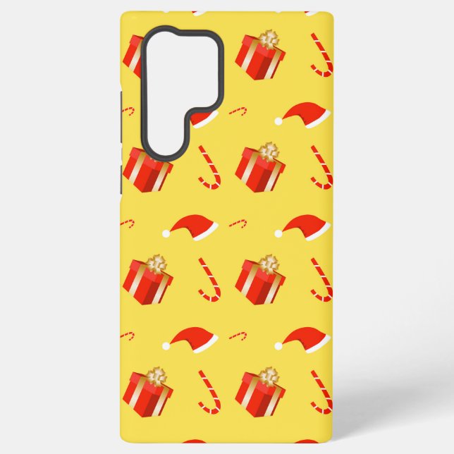 Funda Para Samsung Galaxy Caja de regalo de navidades Caña de caramelo de Sa (Reverso )