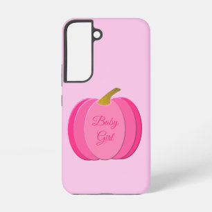 Funda Para Samsung Galaxy S22 Calabaza Niña Bebé Rosa Bonita Personalizada