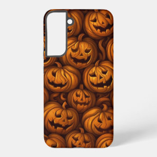 Funda Para Samsung Galaxy S22+ Calabazas espeluznantes de Halloween
