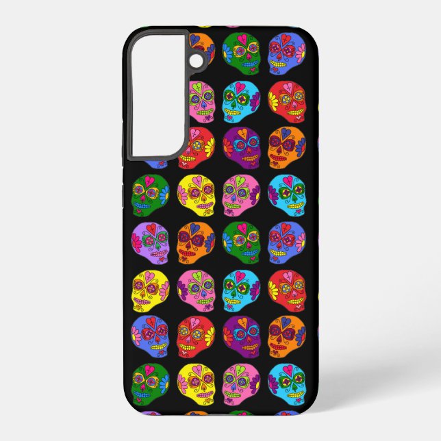 Funda Para Samsung Galaxy Calavera de azúcar de Lucha Libre (Reverso )