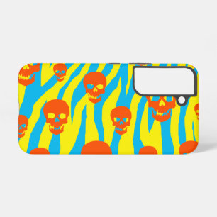Funda Para Samsung Galaxy S22 Calavera Mod Cebra