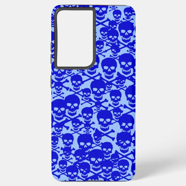Funda Para Samsung Galaxy Calaveras y huesos cruzados (Reverso )