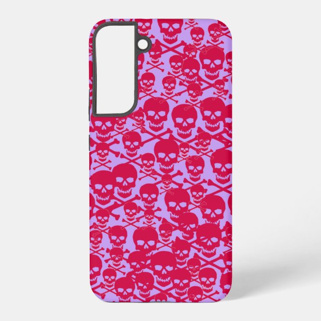 Funda Para Samsung Galaxy Calaveras y huesos cruzados (Reverso )