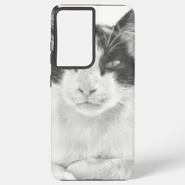 Funda Para Samsung Galaxy Calico Cat Retro Halftone (Reverso )
