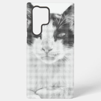 Funda Para Samsung Galaxy S22 Ultra Calico Cat Retro Halftone