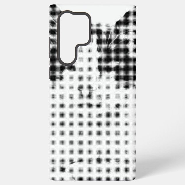 Funda Para Samsung Galaxy Calico Cat Retro Halftone (Reverso )