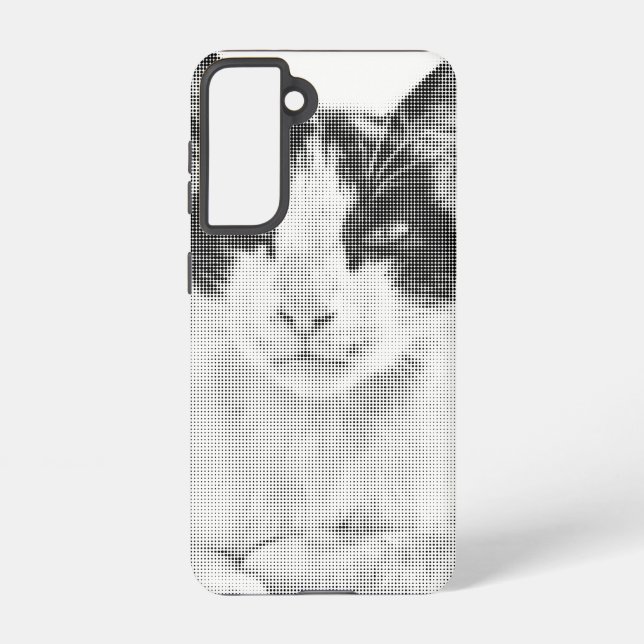 Funda Para Samsung Galaxy Calico Cat Retro Halftone (Reverso )