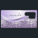 Funda Para Samsung Galaxy S22 Ultra Caligrafía manuscrita del Purpurina de la secuenci<br><div class="desc">Este diseño puede ser personalizado en el área proporcionada cambiando la foto y/o el texto. O puede personalizarse haciendo clic en Personalizar esta plantilla y, a continuación, eligiendo la opción de hacer clic en el personalizar y eliminando o cambiando el color del fondo, agregando texto, cambiando el color o estilo...</div>