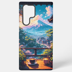 Funda Para Samsung Galaxy S22 Ultra Calma matutina sobre Fuji