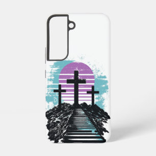 Funda Para Samsung Galaxy S22 Calvario Gólgota está terminado Cristiano moderno