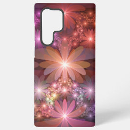 Funda Para Samsung Galaxy S22 Ultra Cama De Flores Coloridas Brillantes Resumen Arte F