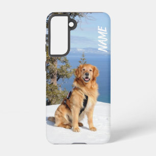 Funda Para Samsung Galaxy S21 Cambie el nombre de su perro recuperador dorado en