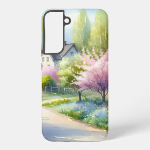 Funda Para Samsung Galaxy S22+ Camino Encantado de Campo de Flor
