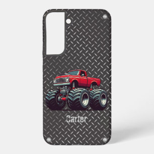 Funda Para Samsung Galaxy S22+ Camión monstruo rojo