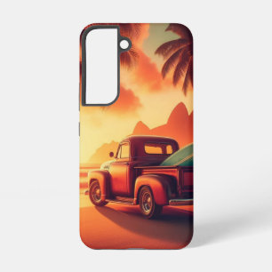 Funda Para Samsung Galaxy S22 camioneta surf vintage tropical/hawaiana