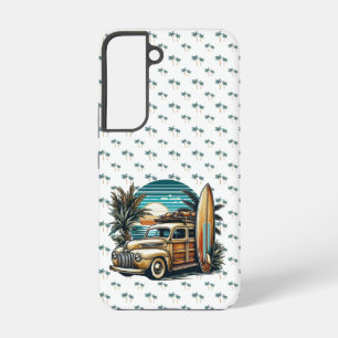 Funda Para Samsung Galaxy S22 camioneta surfista tropical/Hawaiana vintage