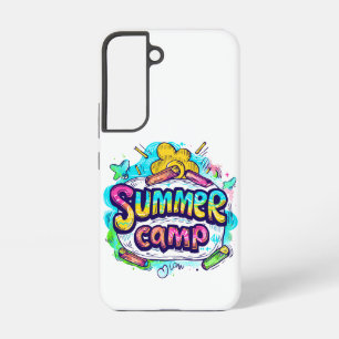 Funda Para Samsung Galaxy S22 Campamento de Verano - Colorido Campamento de Vera
