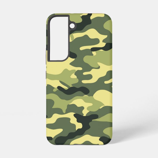 Funda Para Samsung Galaxy Camping Camo Caza Camuflaje Verde (Reverso )