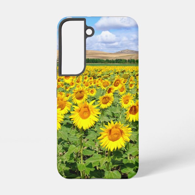Funda Para Samsung Galaxy Campo de girasol (Reverso )