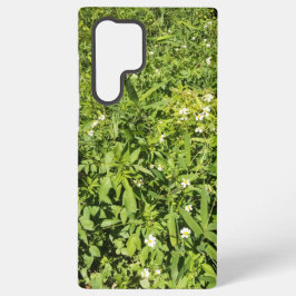 Funda Para Samsung Galaxy S22 Ultra Campo floral verde exuberante