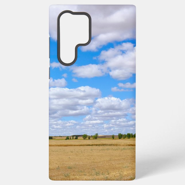 Funda Para Samsung Galaxy Campos de trigo cosechados (Reverso )