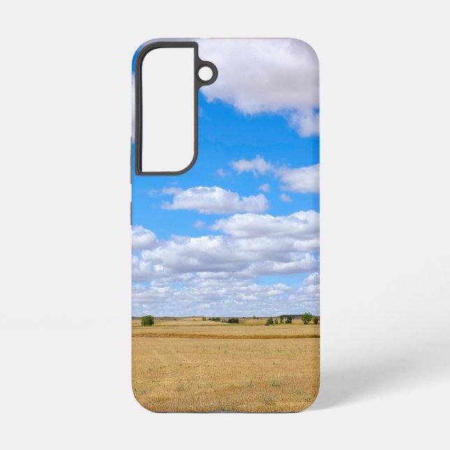 Funda Para Samsung Galaxy Campos de trigo cosechados (Reverso )