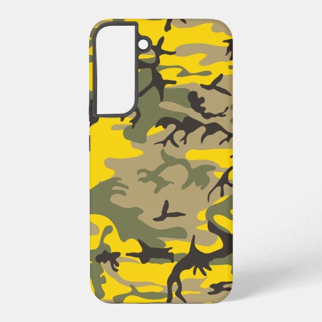 Funda Para Samsung Galaxy Camuflaje amarillo y verde, ejército, ejército (Reverso )