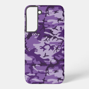 Funda Para Samsung Galaxy S22+ Camuflaje morado, ejército